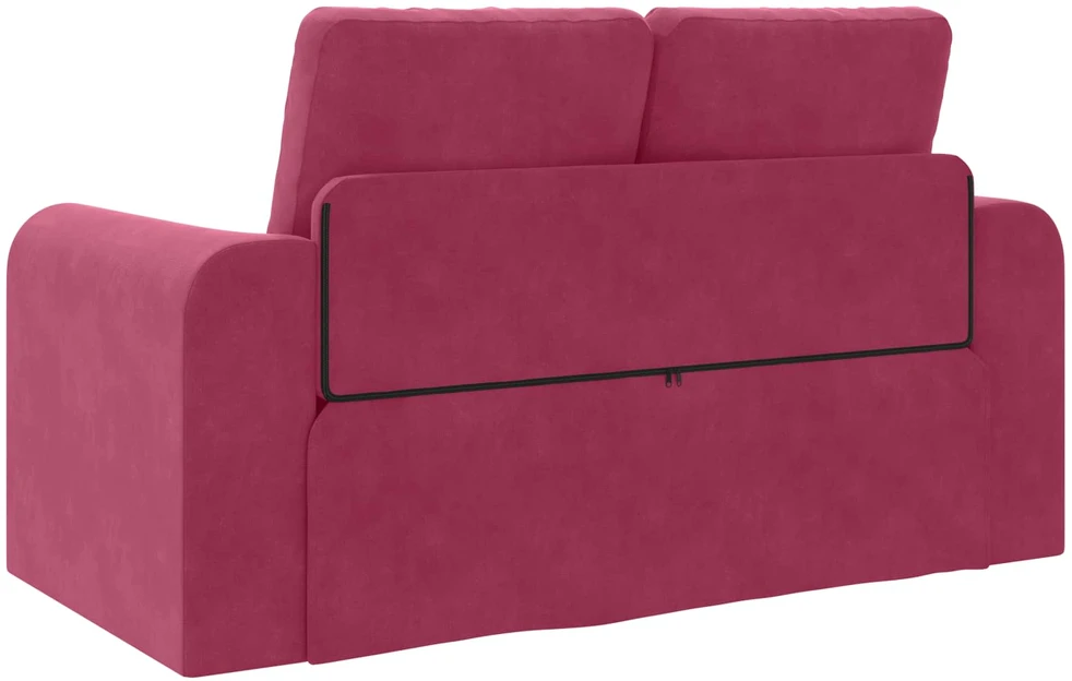 Sofa lova Vyno raudona 148 x 71 x 83 cm Aksomas