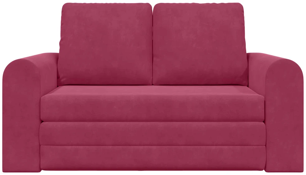 Sofa lova Vyno raudona 148 x 71 x 83 cm Aksomas