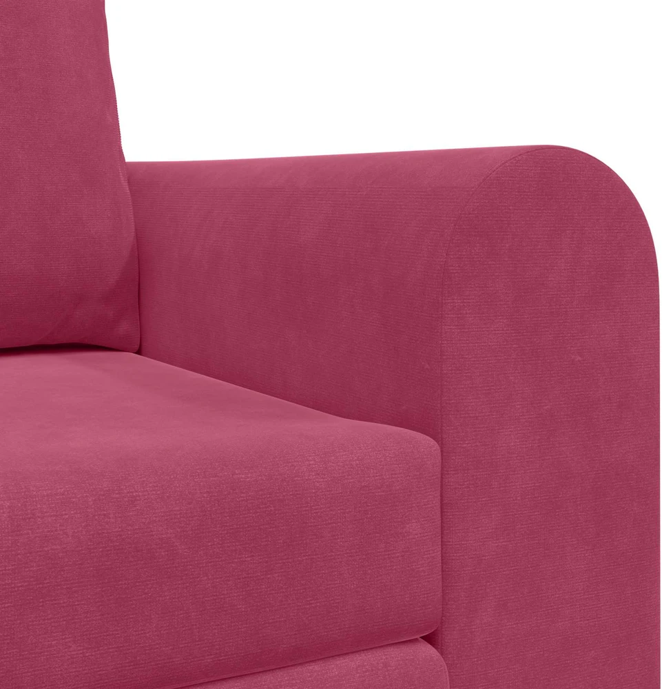 Sofa lova Vyno raudona 148 x 71 x 83 cm Aksomas