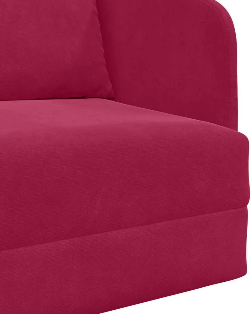 Sofa lova Vyno raudona 65 x 80 x 83 cm Aksomas