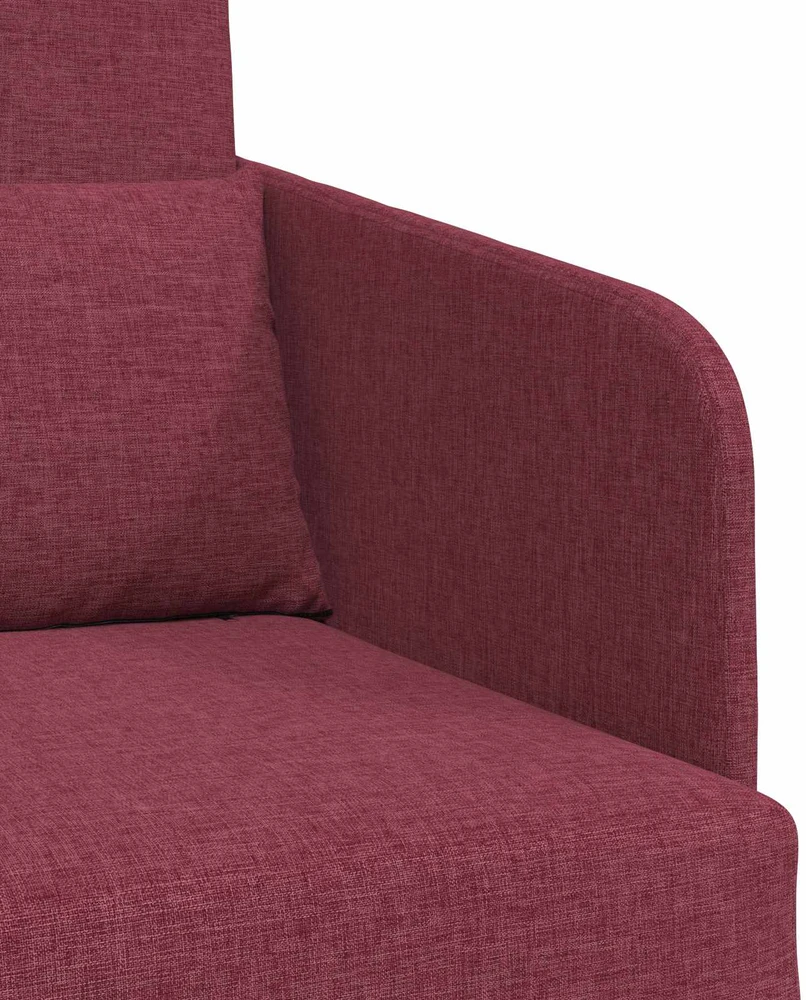 Sofa lova Vyno raudona 65 x 80 x 83 cm audinys