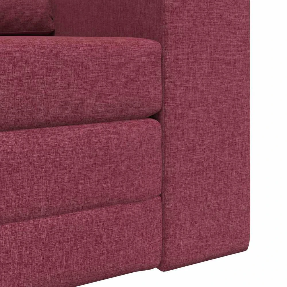 Sofa lova Vyno raudona 98 x 71 x 83 cm audinys