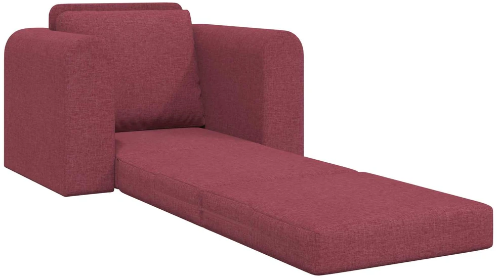 Sofa lova Vyno raudona 98 x 71 x 83 cm audinys
