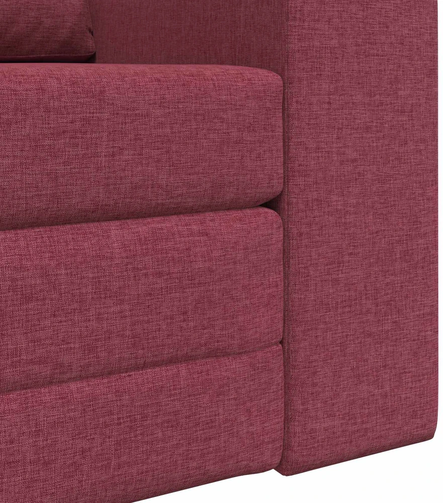 Sofa lova Vyno raudona 98 x 71 x 83 cm audinys