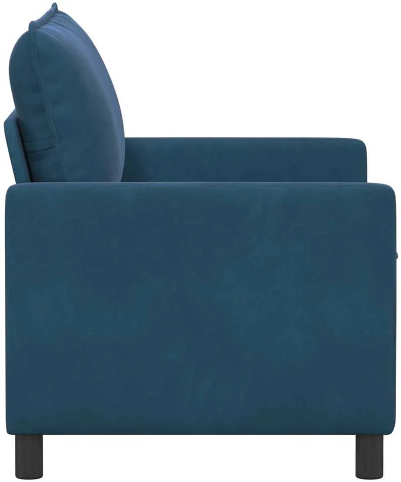 Sofa Mėlyna 126 x 81 x 87,5 cm Aksomas
