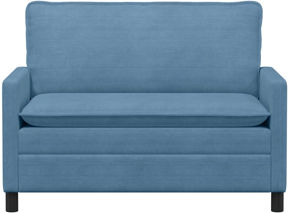 Sofa 2 vietos Mėlyna 126 x 81 x 87,5 cm Audinys