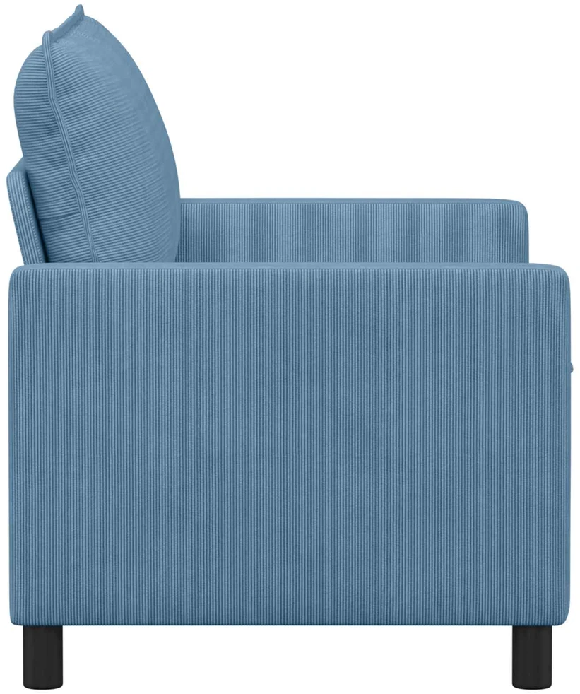 Sofa 2 vietos Mėlyna 126 x 81 x 87,5 cm Audinys