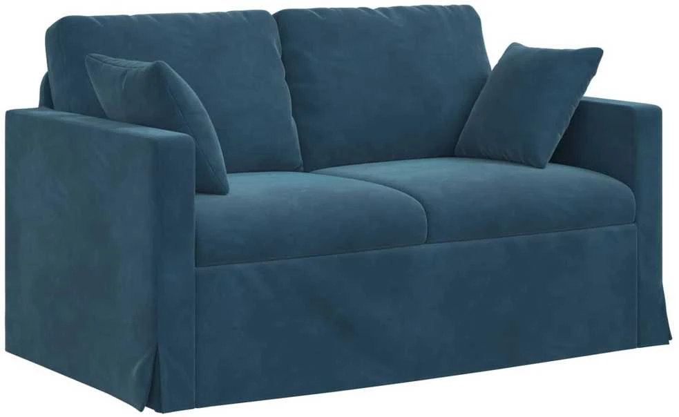 Sofa Mėlyna 138 x 78 x 80 cm Aksomas