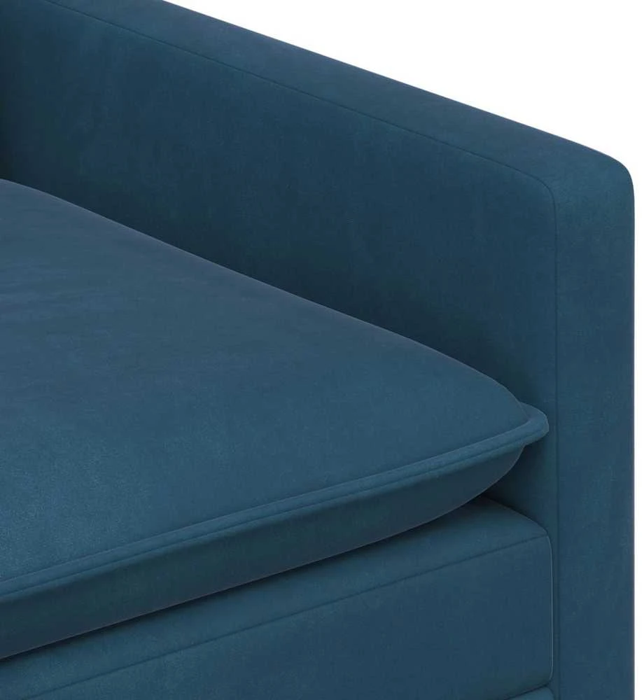 Sofa Mėlyna 196 x 81 x 87,5 cm Aksomas