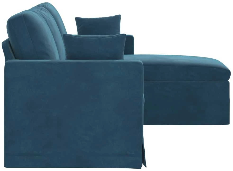 Sofa Mėlyna 178 x 134 x 80 cm Aksomas