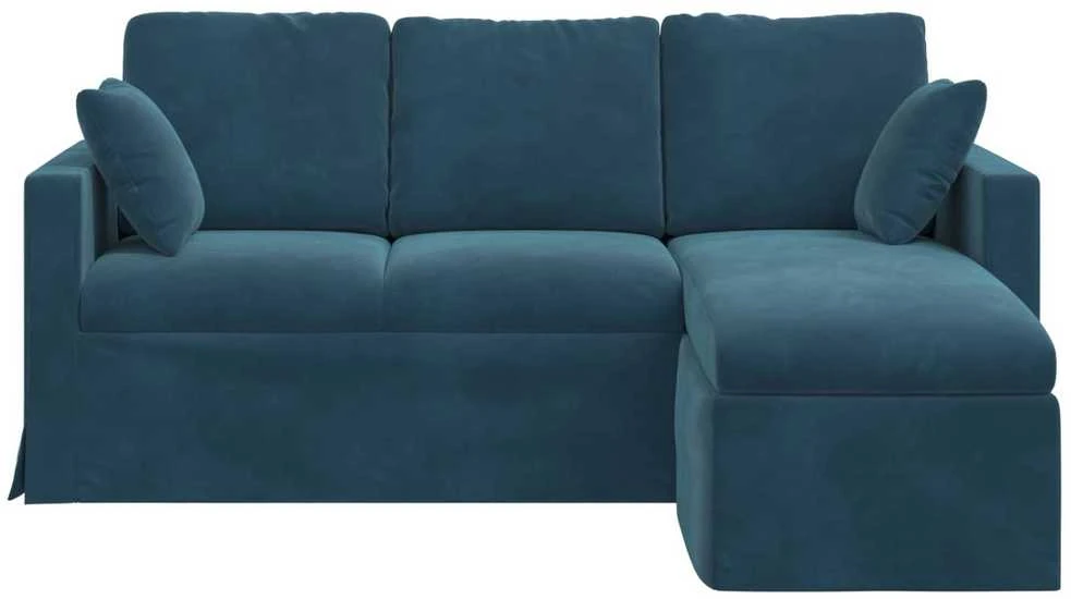 Sofa Mėlyna 178 x 134 x 80 cm Aksomas
