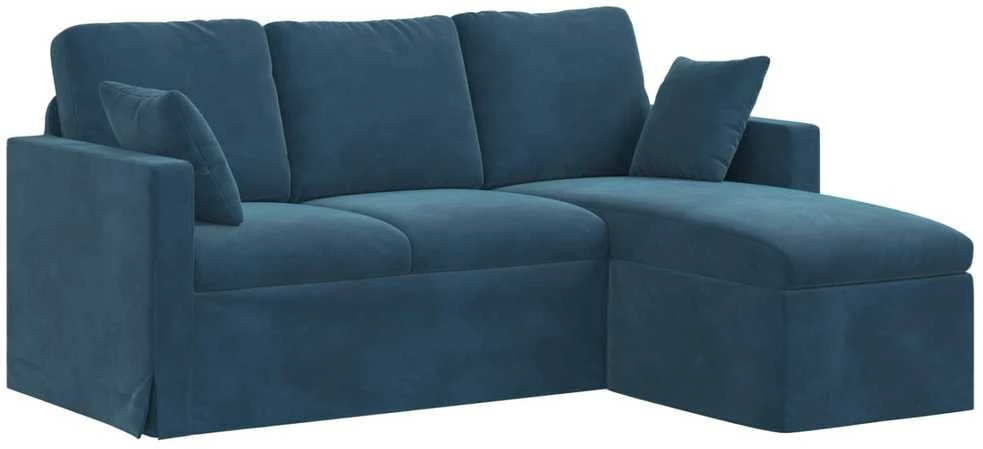 Sofa Mėlyna 178 x 134 x 80 cm Aksomas