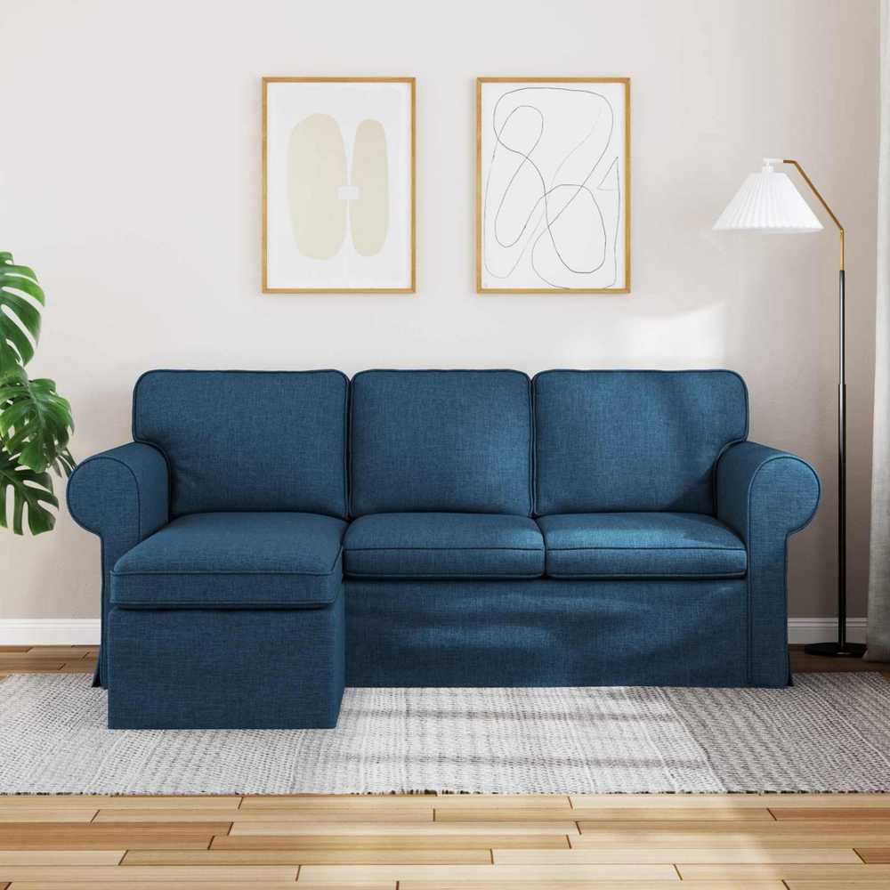 Sofa Mėlyna 195 x 138 x 80 cm audinys
