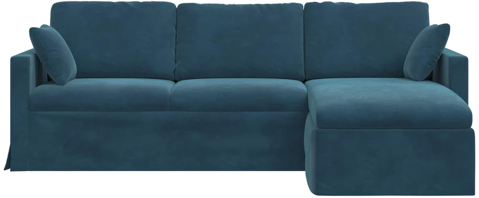 Sofa Mėlyna 228 x 134 x 80 cm Aksomas