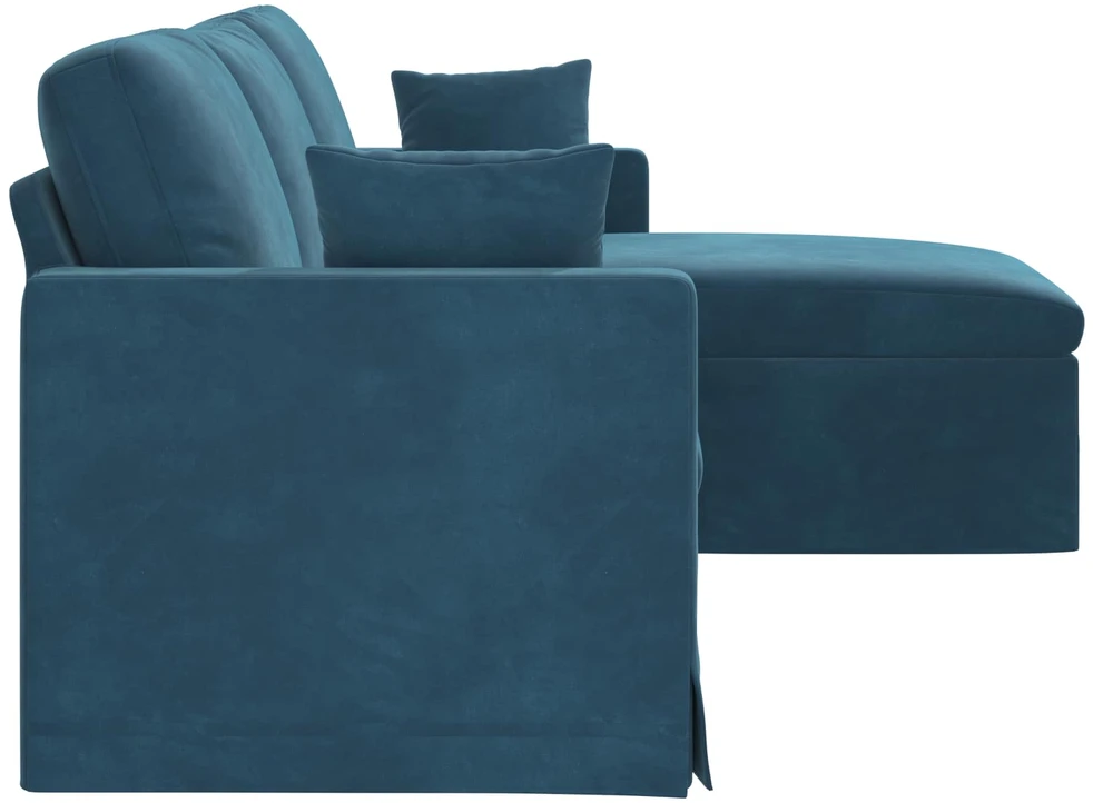 Sofa Mėlyna 228 x 134 x 80 cm Aksomas