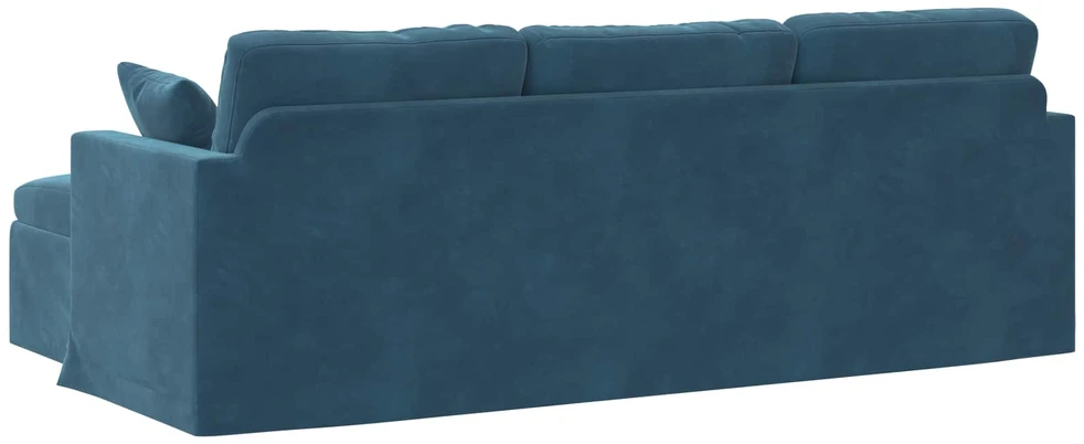 Sofa Mėlyna 228 x 134 x 80 cm Aksomas