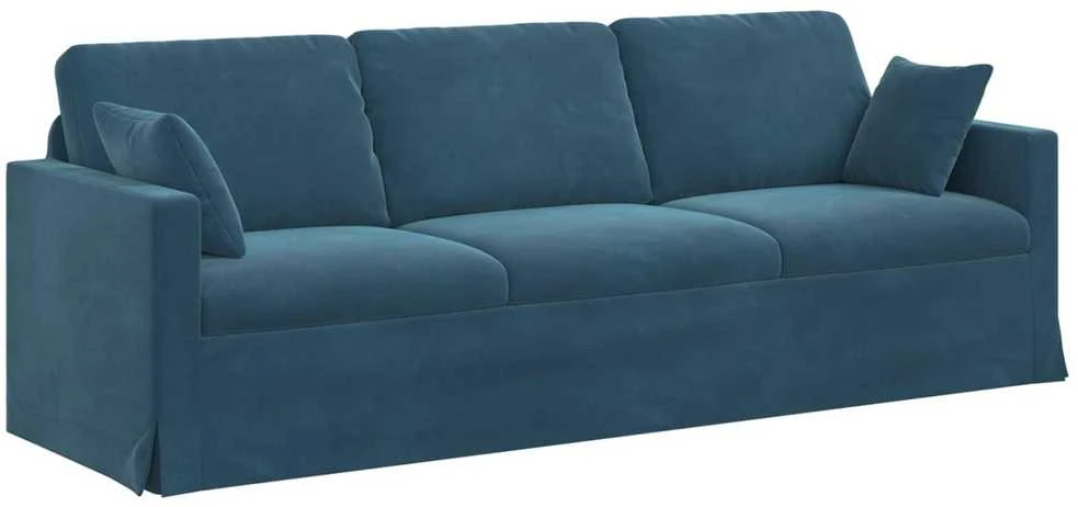 Sofa Mėlyna 228 x 78 x 80 cm Aksomas