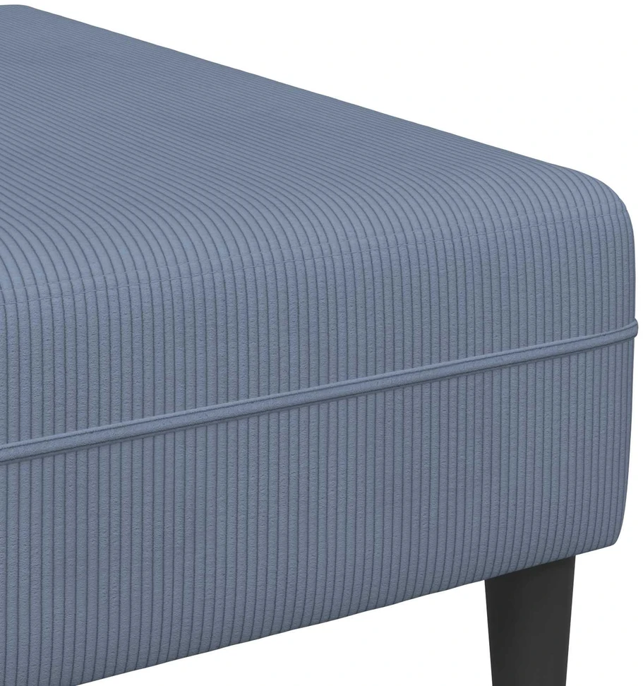 Sofa Mėlyna 250 x 188 x 76 cm Kordūrinis audinys