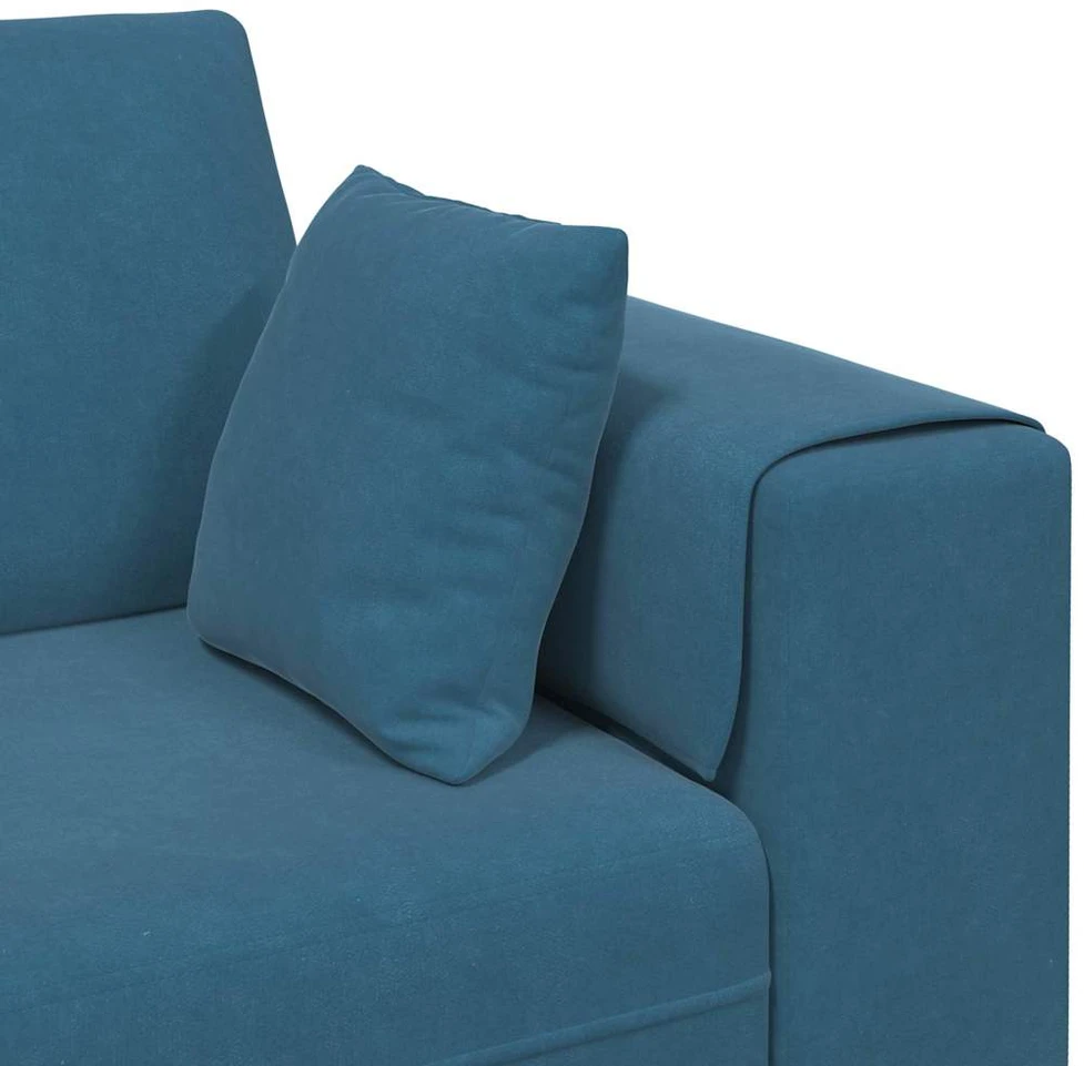 Sofa Mėlyna 250 x 77 x 76 cm Aksomas