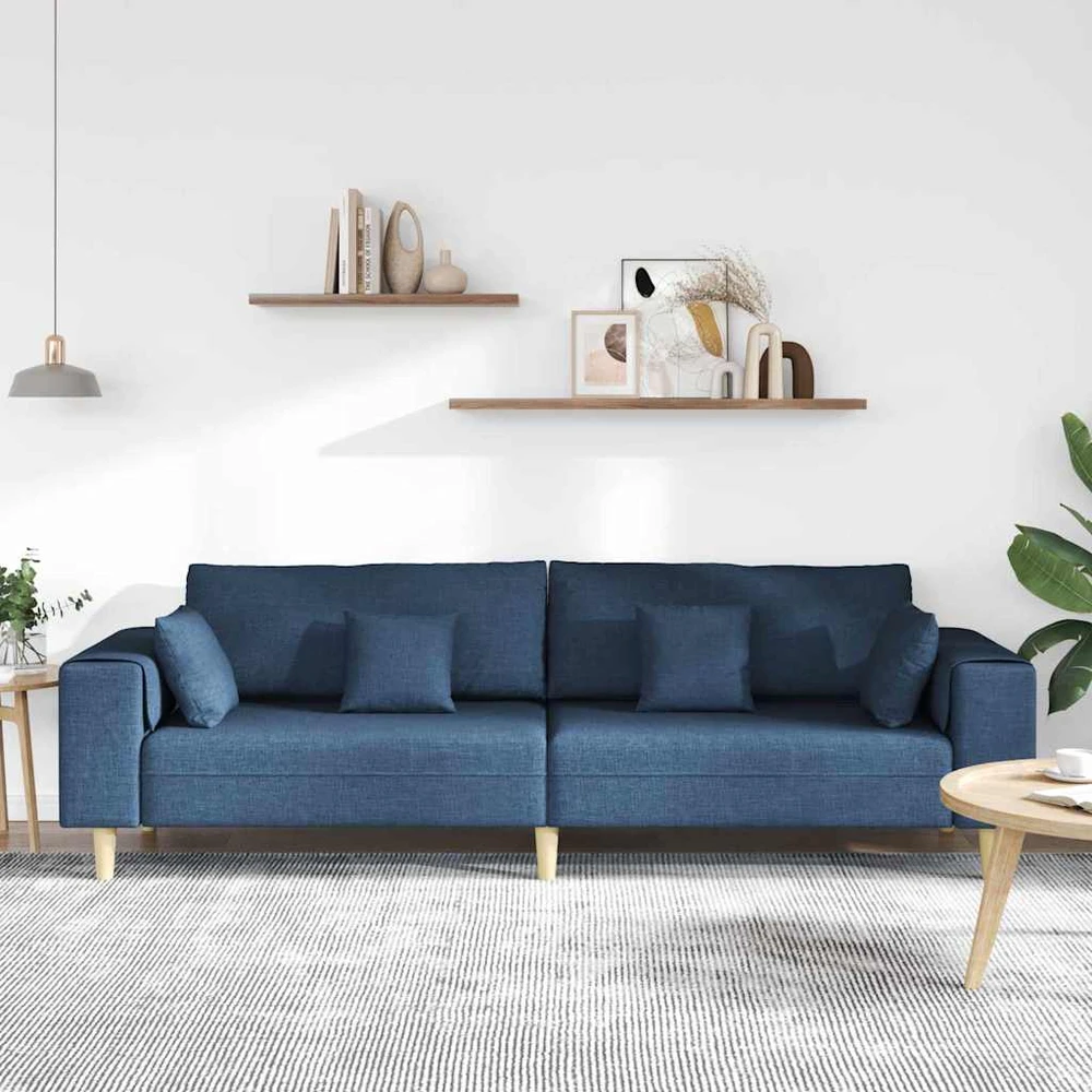 Sofa Mėlyna 250 x 77 x 76 cm audinys