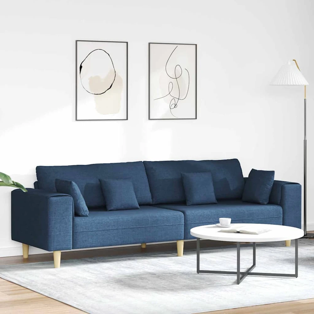 Sofa Mėlyna 250 x 77 x 76 cm audinys