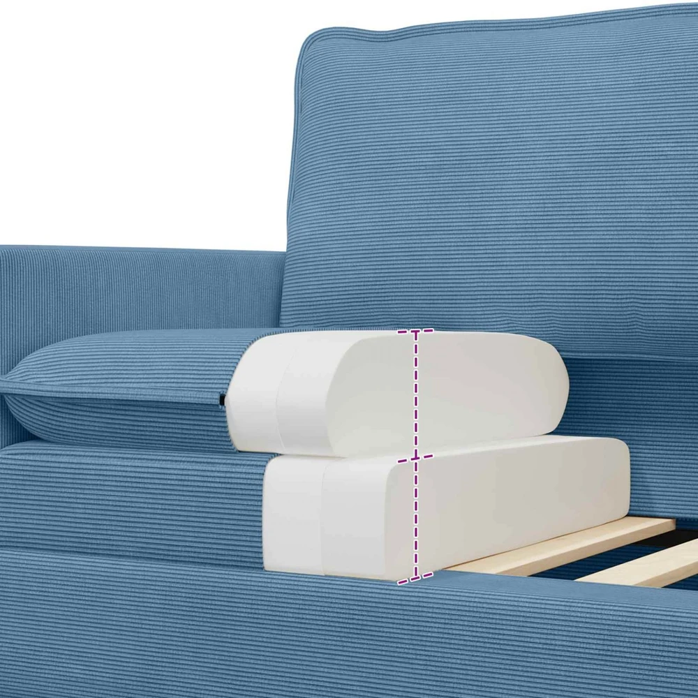 Sofa Mėlyna 76 x 81 x 87,5 cm Audinys