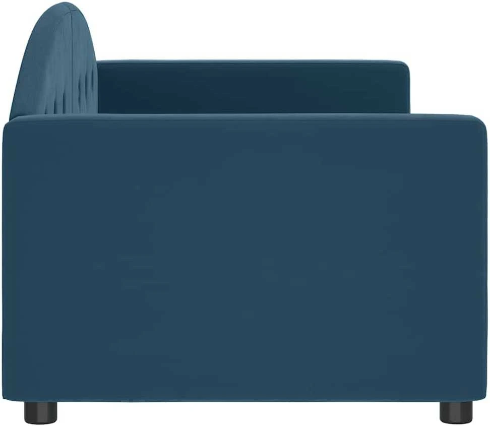 Sofa, mėlynos spalvos, 80x200cm, aksomas
