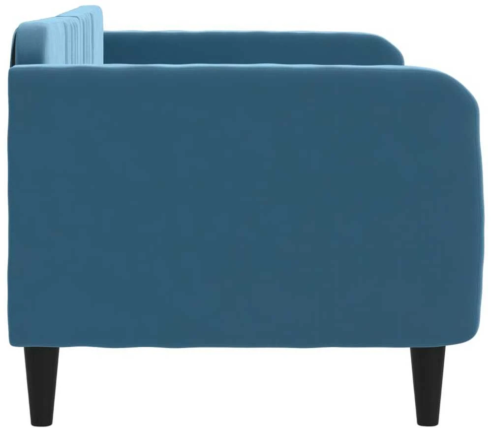 Sofa, mėlynos spalvos, 80x200cm, aksomas