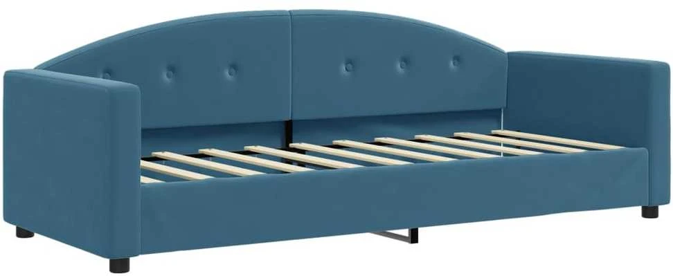 Sofa, mėlynos spalvos, 80x200cm, aksomas