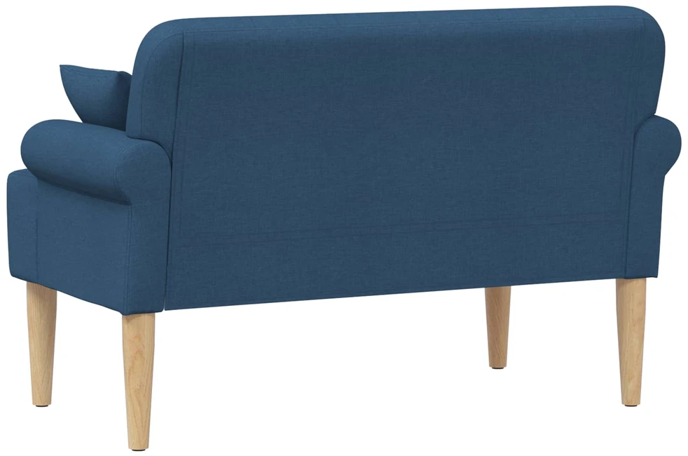 Sofa Minkštas kampas su mygtukų apmušalais Mėlyna 120 x 65 x 79 cm