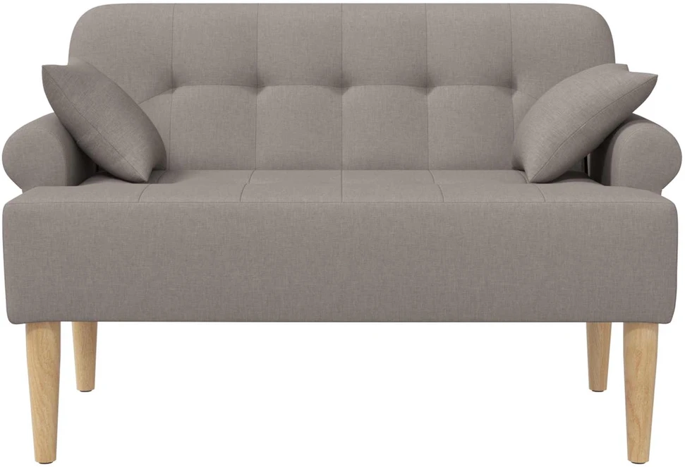 Sofa Minkštas kampas su mygtukų apmušalais Taupe 120 x 65 x 79 cm