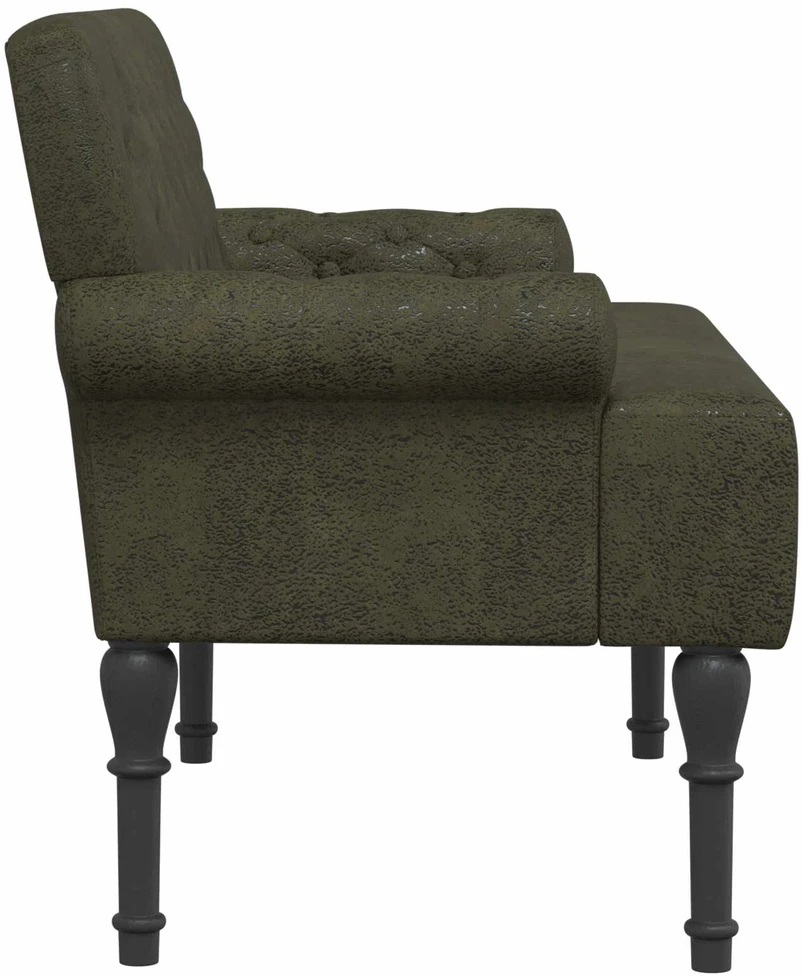 Sofa Minkštas kampas su mygtukų apmušalais Armijos Žalia