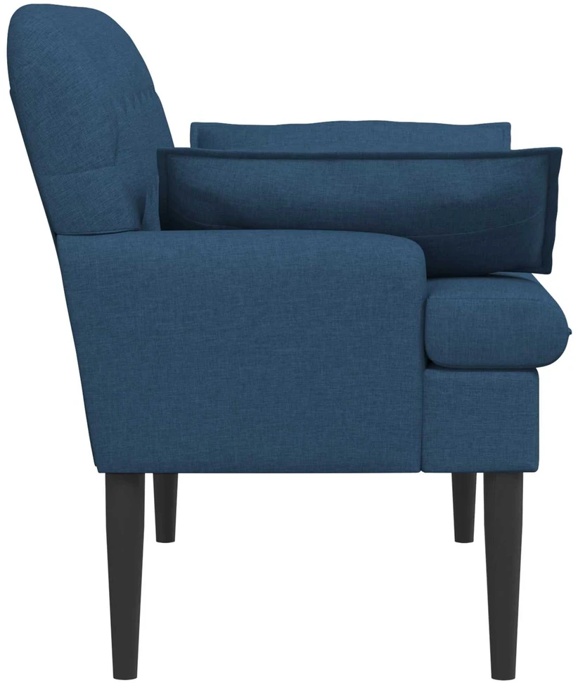 Sofa Minkštas kampas su mygtukų apmušalais Mėlyna 111 x 68 x 80 cm
