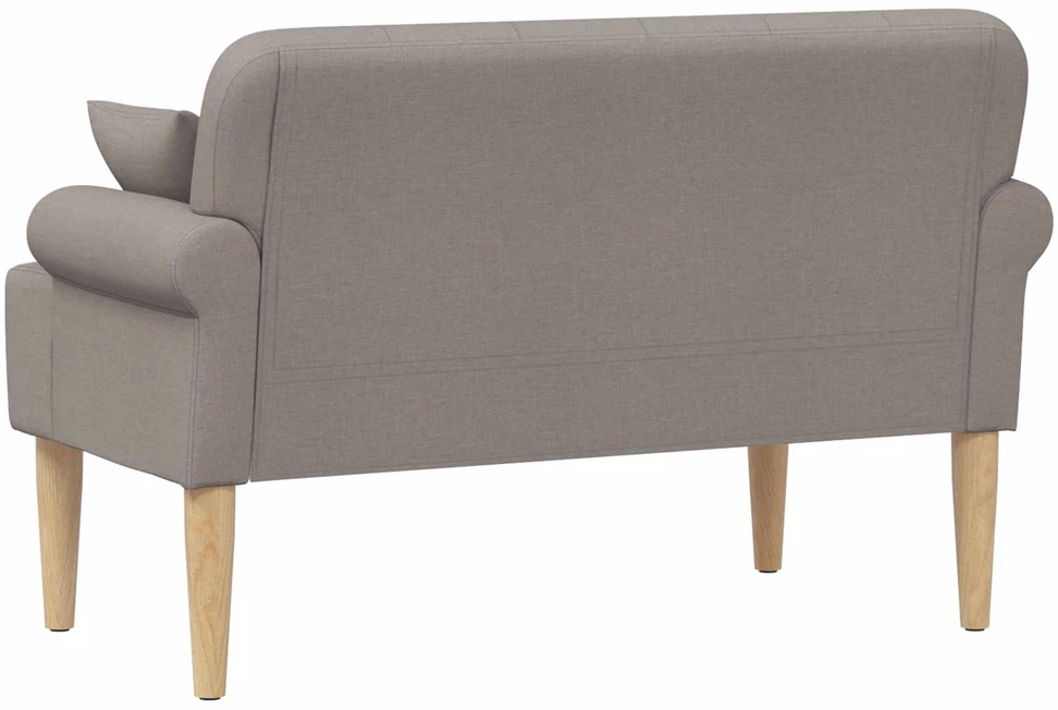 Sofa Minkštas kampas su mygtukų apmušalais Taupe 120 x 65 x 79 cm