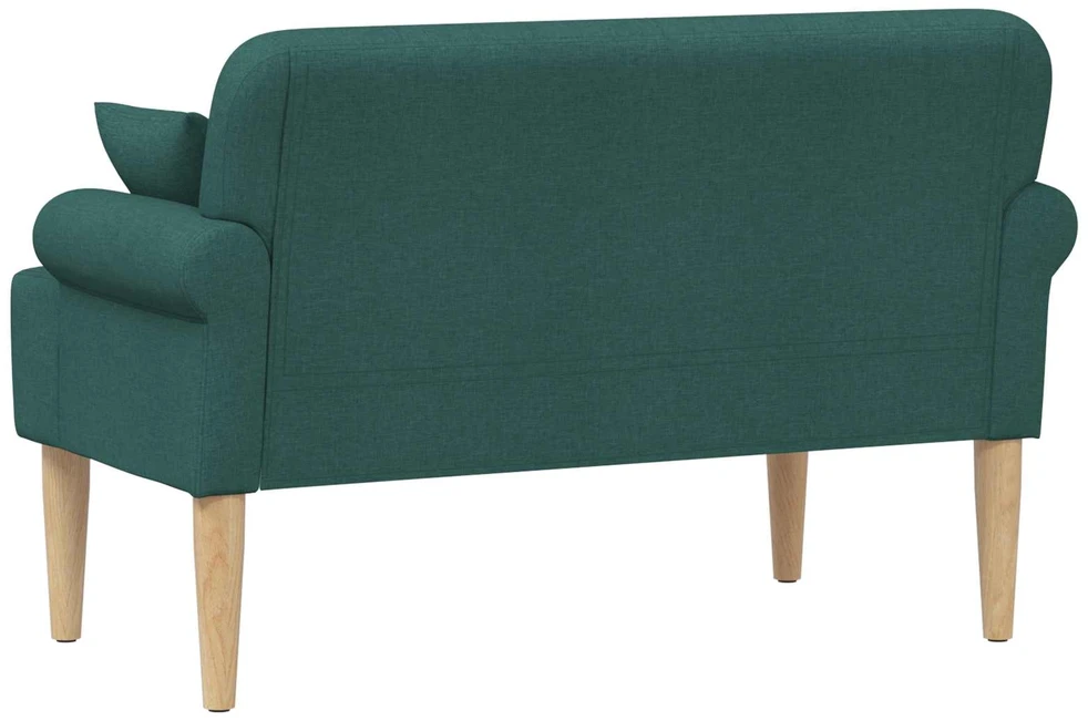 Sofa Minkštas kampas su mygtukų apmušalais Tamsiai žalia Audinys