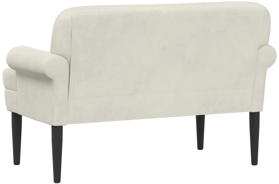 Sofa Minkštas kampas su mygtukų apmušalais Kreminė 120 x 66 x 78 cm