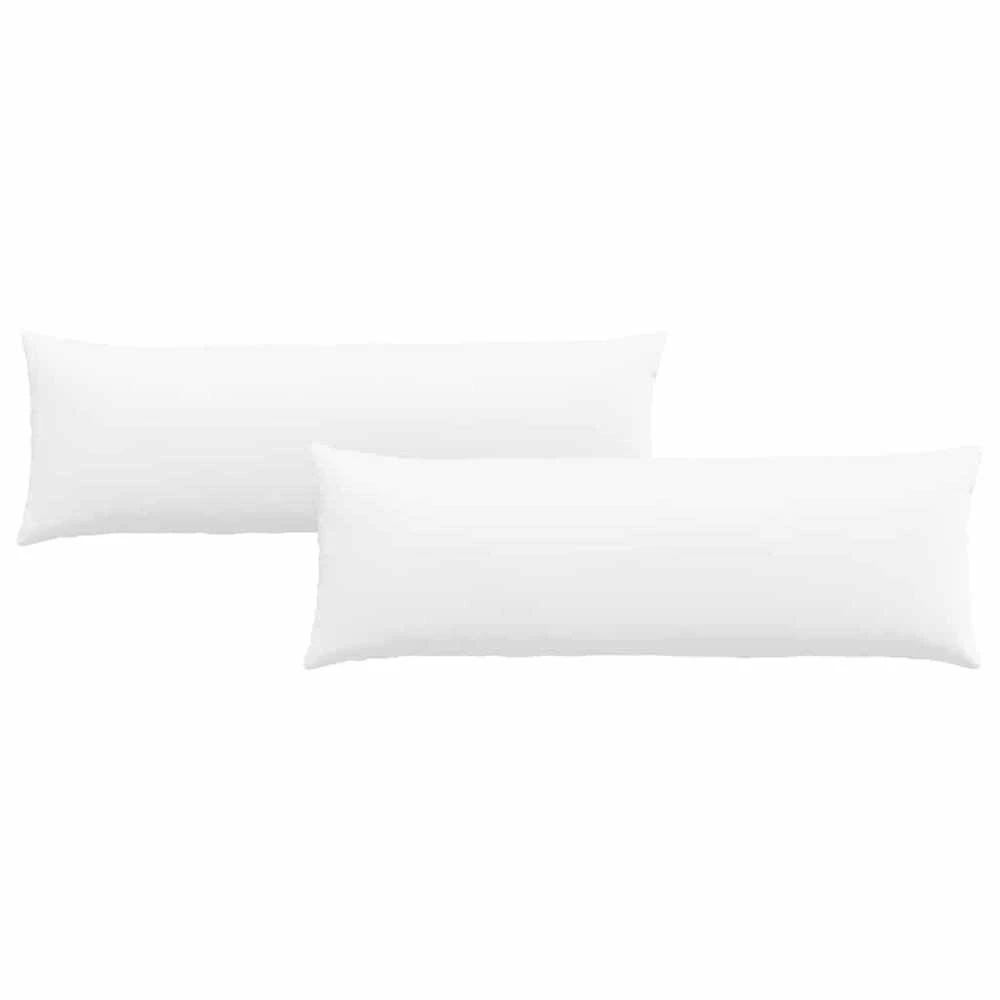 Sofa Pagalvės 2 vnt. audinys Balta 120 x 40 cm