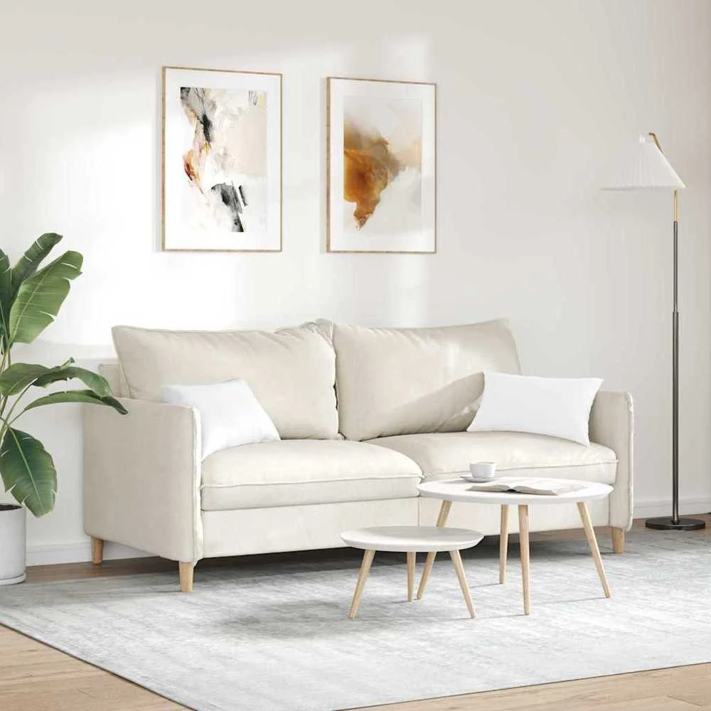 Sofa Pagalvės 2 vnt. audinys Balta 50 x 30 cm