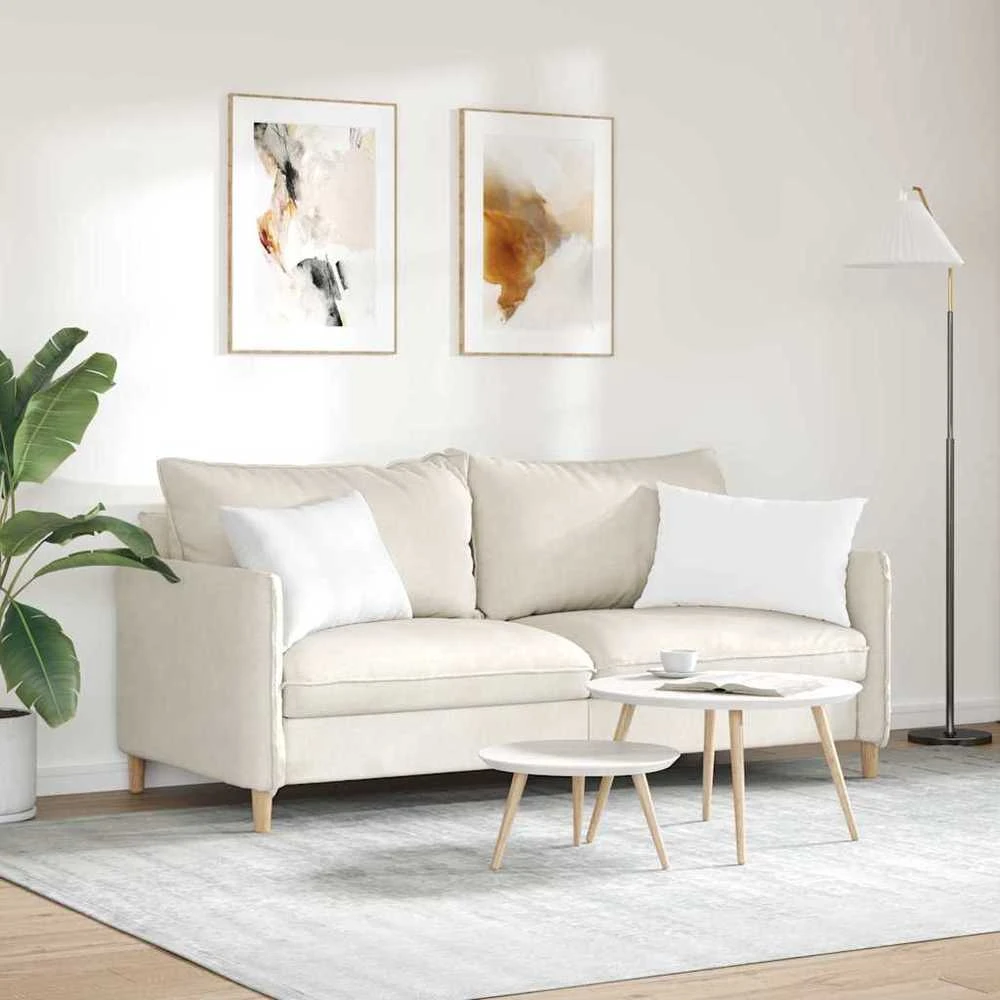 Sofa Pagalvės 2 vnt. audinys Balta 60 x 40 cm