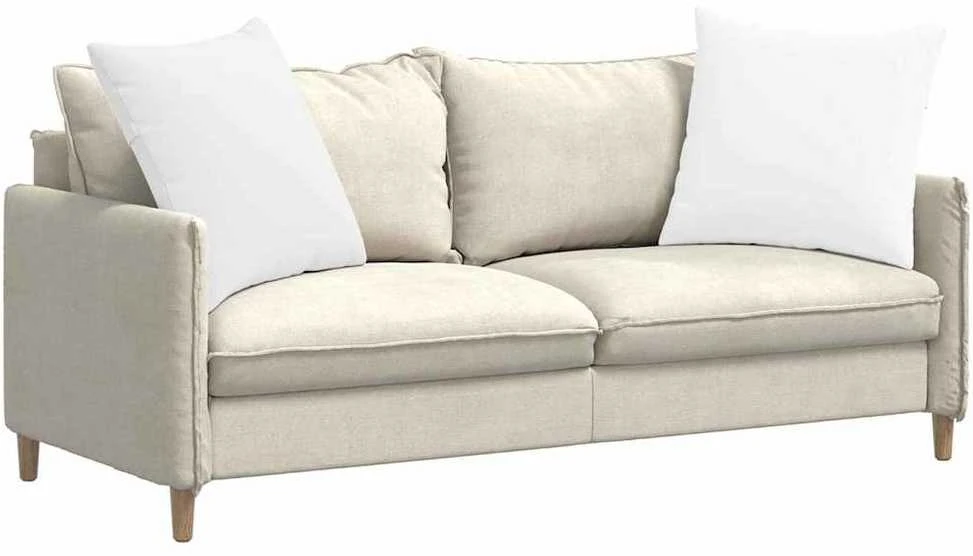 Sofa Pagalvės 2 vnt. audinys Balta 80 x 80 cm