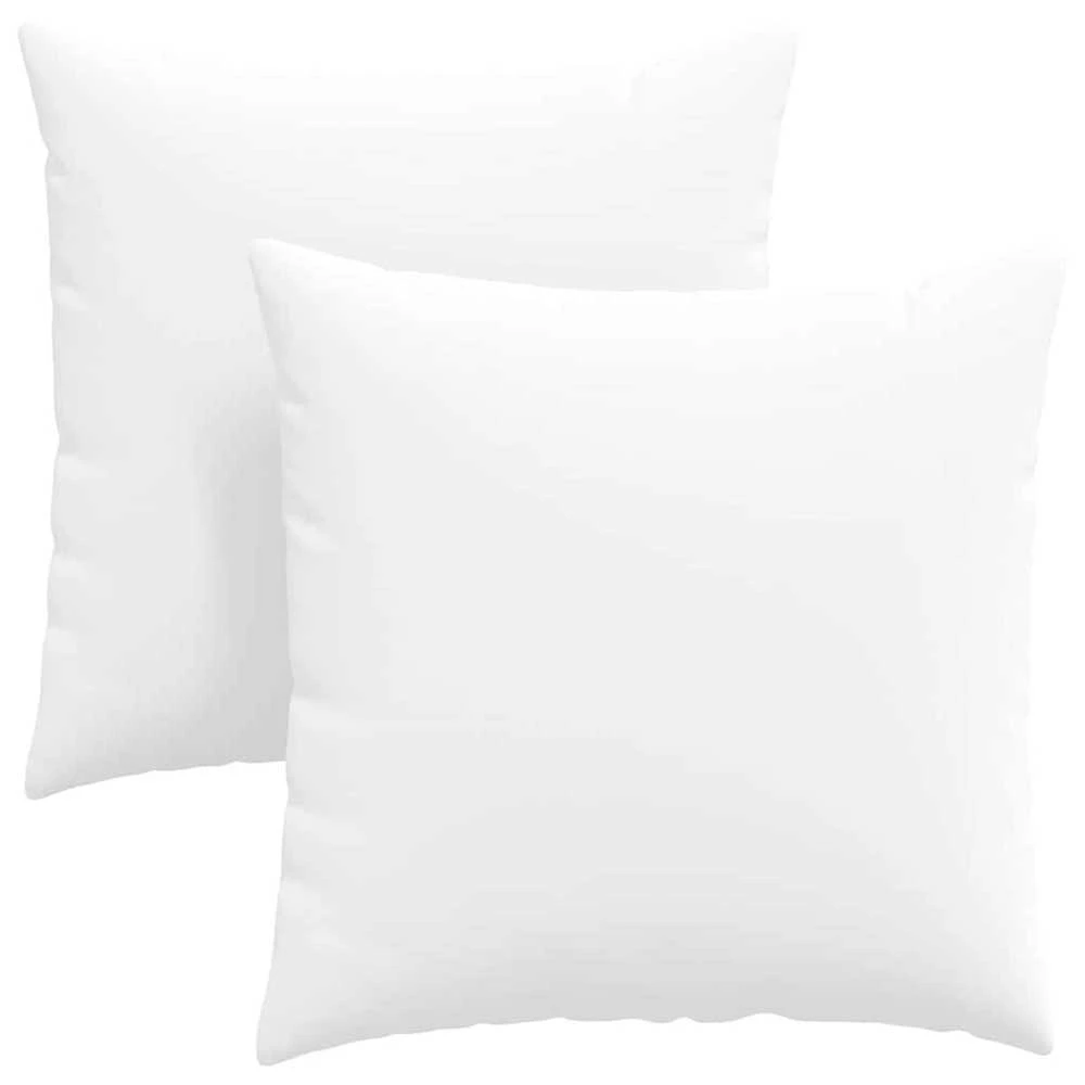 Sofa Pagalvės 2 vnt. audinys Balta 80 x 80 cm