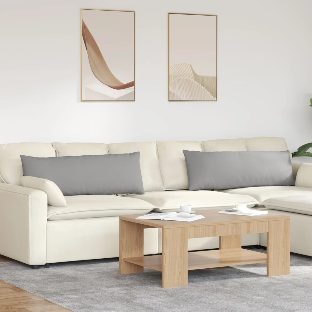 Sofa Pagalvės 2 vnt. audinys Debesų pilka 120 x 40 cm