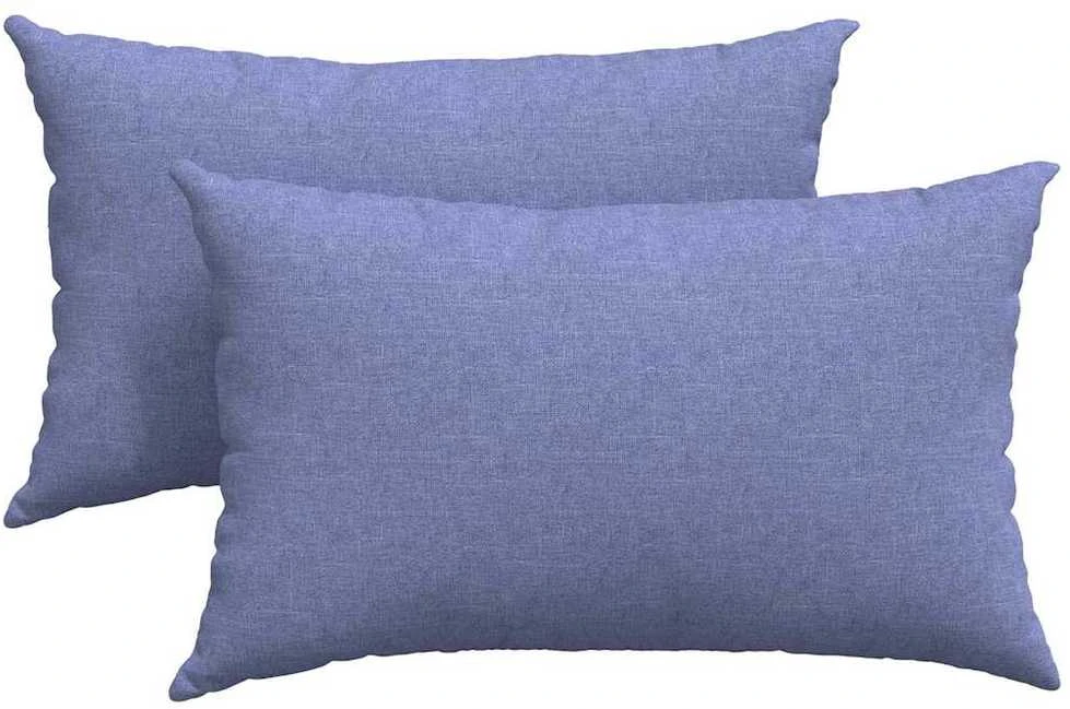 Sofa Pagalvės 2 vnt. audinys Džinsinės mėlynos 50 x 30 cm