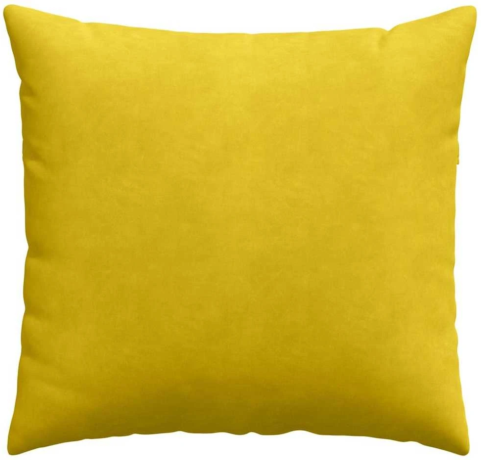 Sofa Pagalvės 2 pcs Geltona 45 x 45 cm Kordūrinis audinys