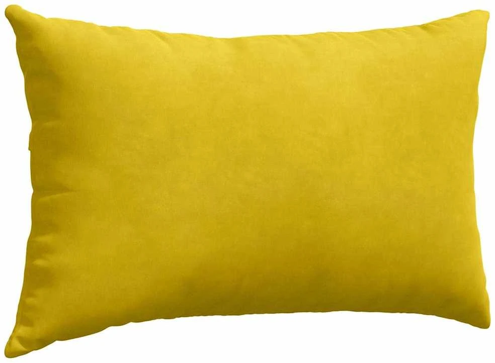 Sofa Pagalvės 2 pcs Geltona 50 x 30 cm Kordūrinis audinys