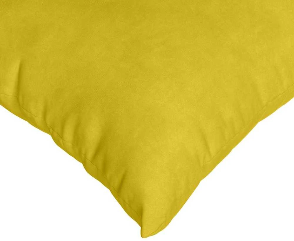 Sofa Pagalvės 2 pcs Geltona 50 x 50 cm Kordūrinis audinys
