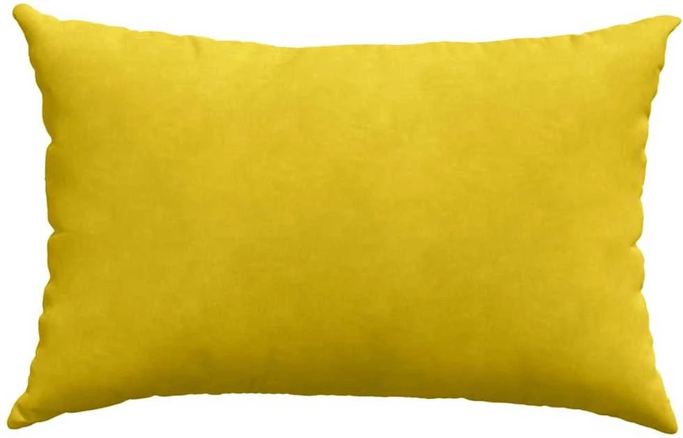 Sofa Pagalvės 2 pcs Geltona 60 x 40 cm Kordūrinis audinys