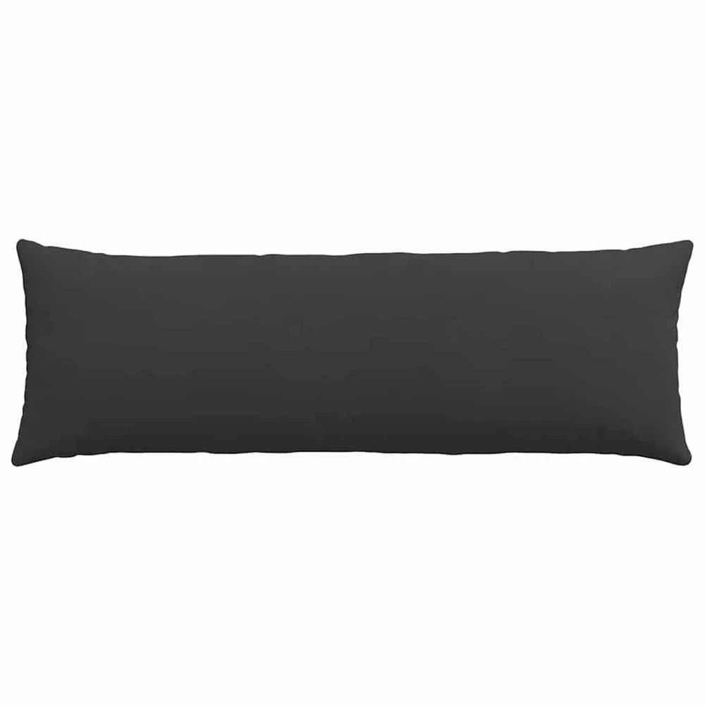 Sofa Pagalvės 2 vnt. audinys Juoda 120 x 40 cm