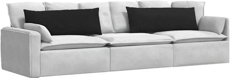Sofa Pagalvės 2 vnt. audinys Juoda 120 x 40 cm