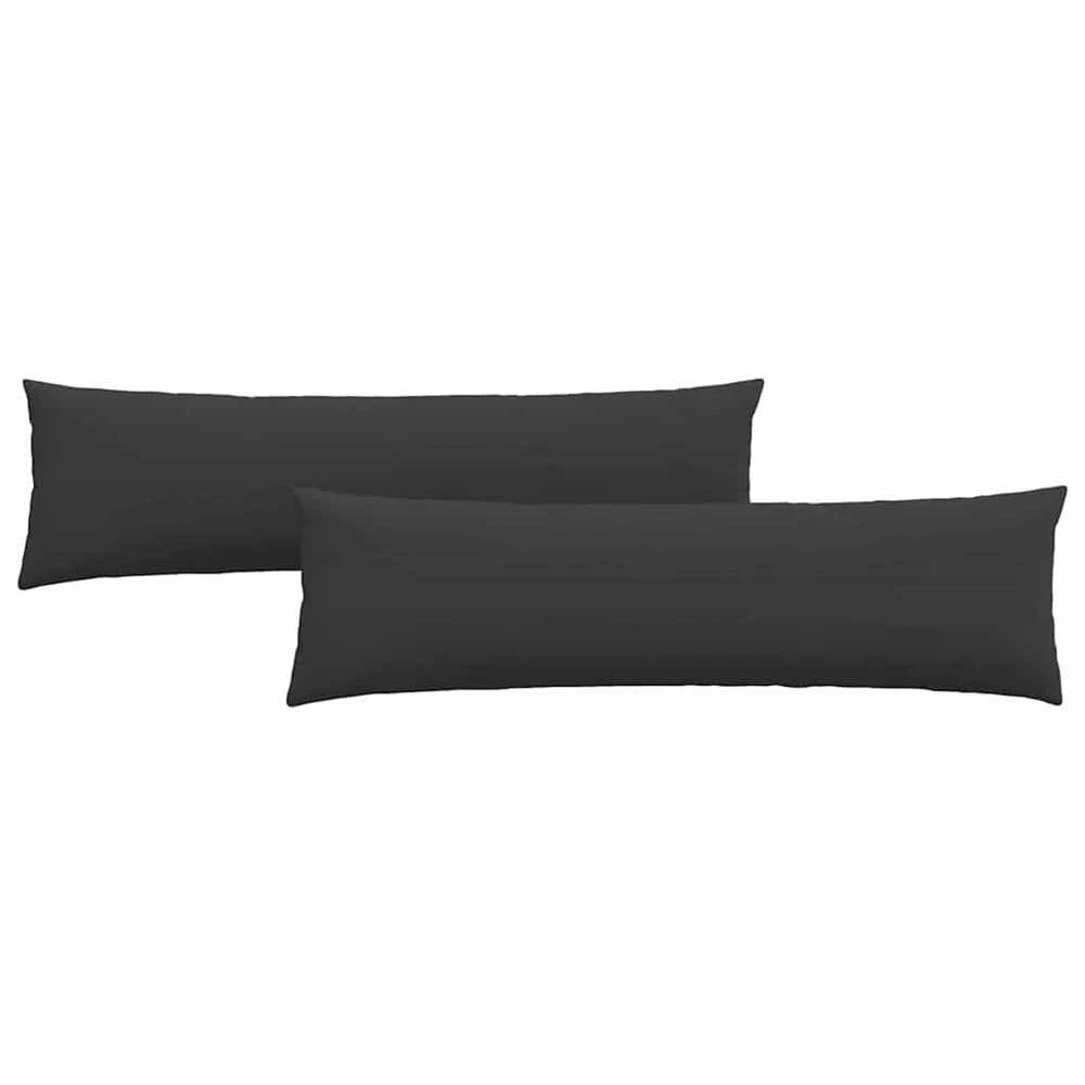 Sofa Pagalvės 2 vnt. audinys Juoda 145 x 40 cm